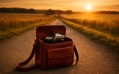 Capture the countryside with camera bags country road: the ultimate travel photo setup.
